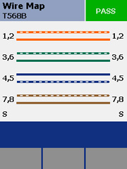  one-button test initiates DTX AC Wiremapping