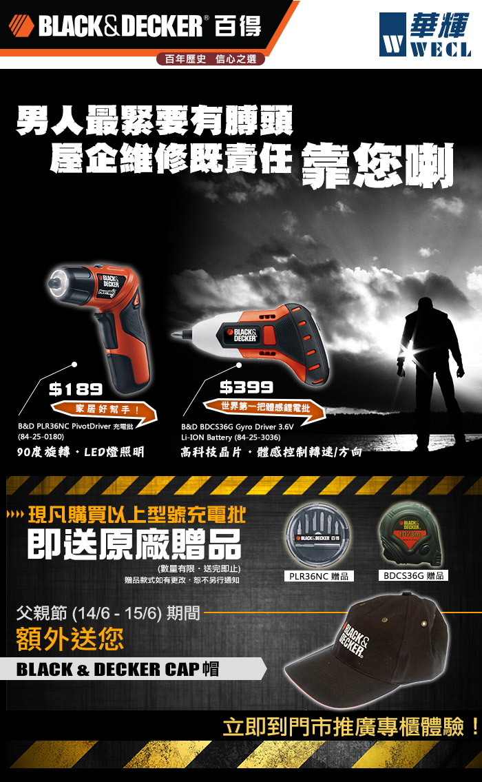WECL Black and Decker Tools