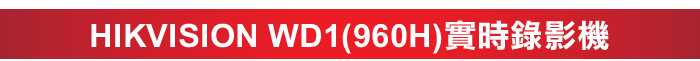 HIKVISION WD1 960H 實時錄影機 DVR